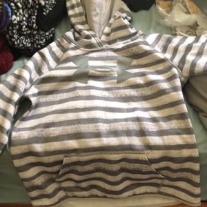 Under armor gray and white Hoodie